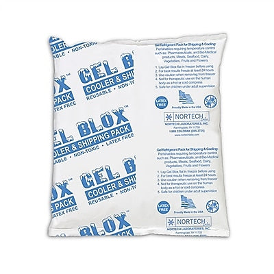 Gel Blox Moisture Resistant Cold Packs, 16 oz., 7" x 6", 18/Box (GB6718)