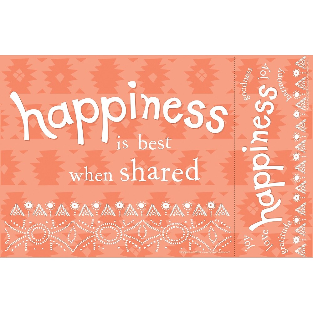 Barker Creek Happiness Awards & Bookmarks Set, 8.5" x 5.5”, Multicolored, 30/Pack (BC436)