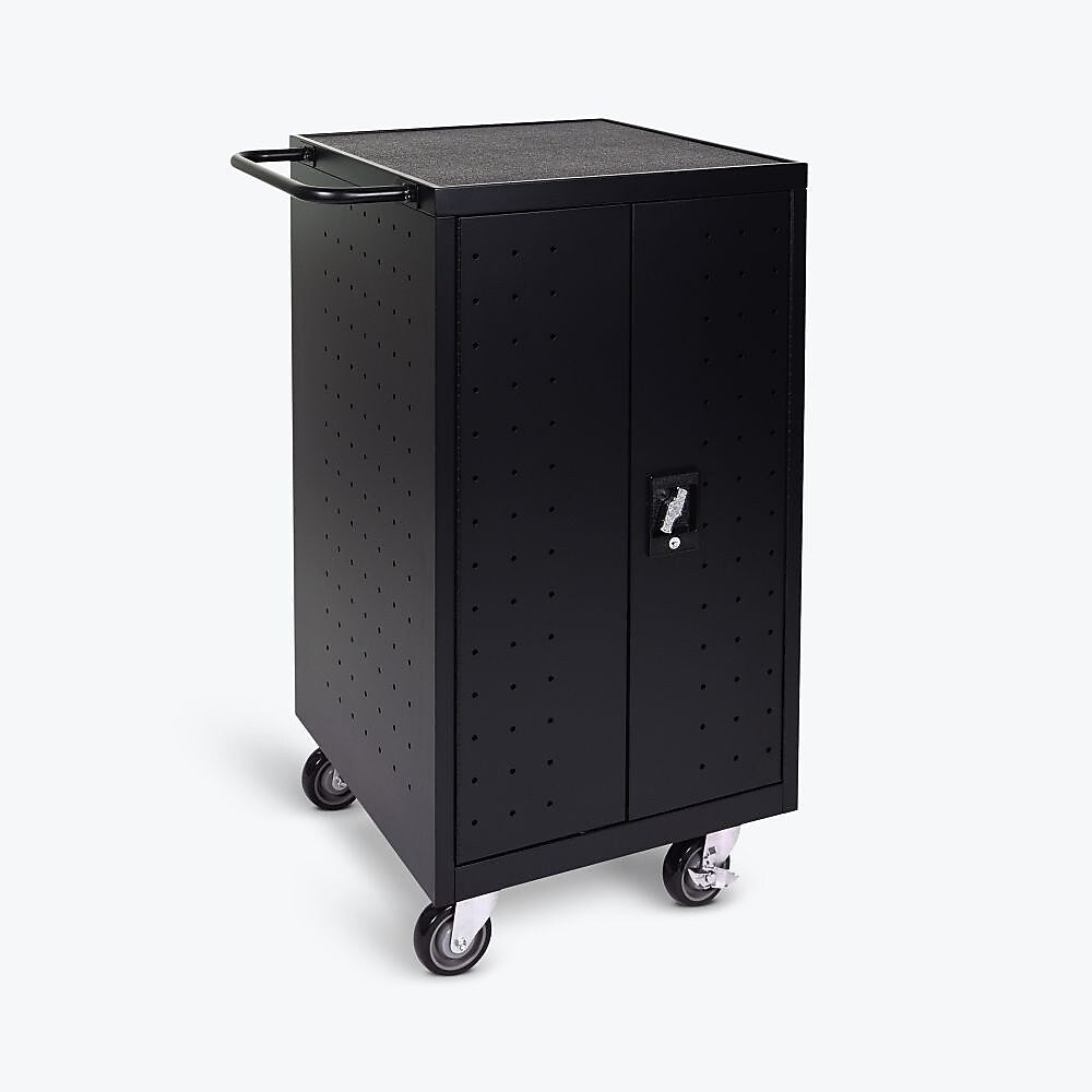 Luxor 18 Laptop Chromebook Charging Cart, Black (LLTP18-B)