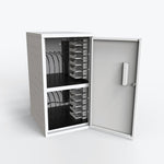 Luxor 12 Tablet Vertical Wall Charging Box, Gray (LLTMWV12-G)