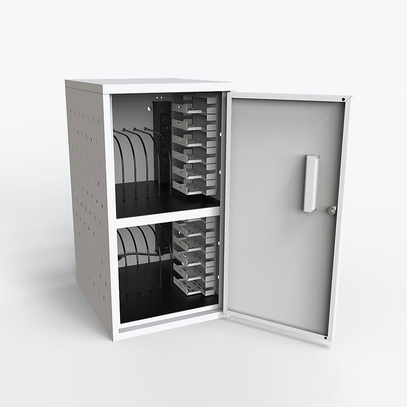 Luxor 12 Tablet Vertical Wall Charging Box, Gray (LLTMWV12-G)