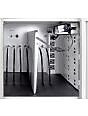 Luxor 12 Tablet Vertical Wall Charging Box, Gray (LLTMWV12-G)