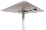Luxor 36" Square Height Adjustable Café Table, White (LX-PNADJ-36SQ)