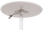 Luxor 36" Round Height Adjustable Café Table, White (LX-PNADJ-36RD)