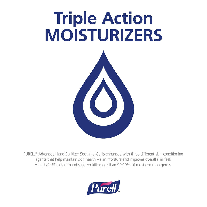 PURELL Advanced 70% Alcohol Gel Hand Sanitizer, Fresh Scent, 12 oz. (3639-12)