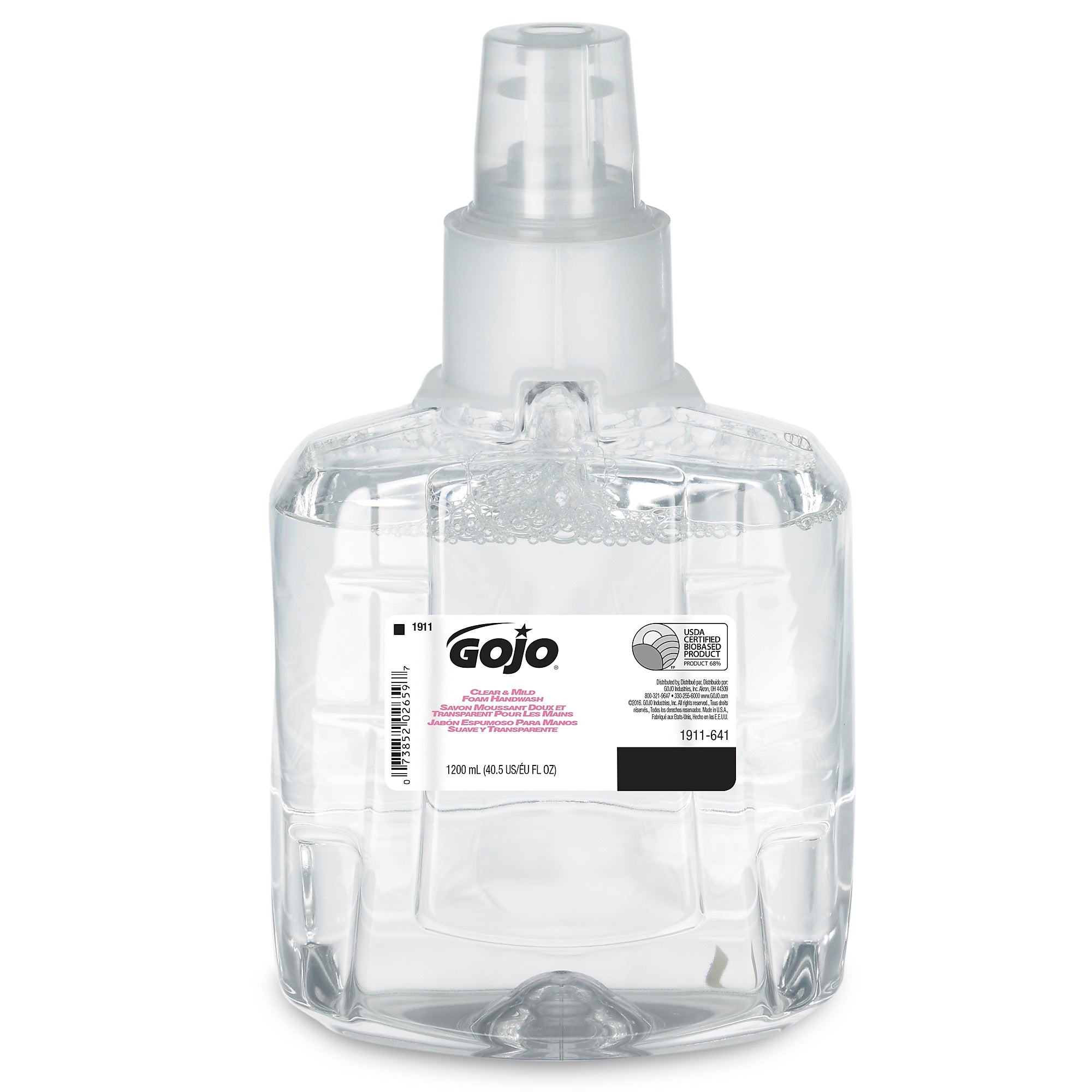 GOJO Foaming Hand Soap Refill for LTX 12 Dispenser, 40.5 oz., 2/Carton (1911-02)