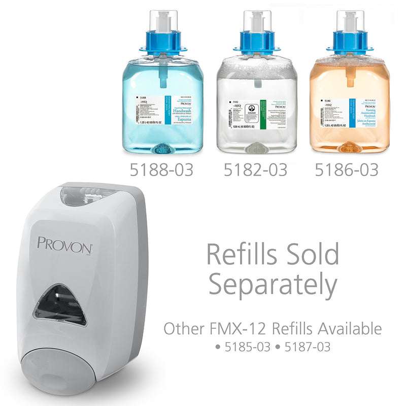PROVON FMX 12 Wall Mounted Hand Soap Dispenser, Gray/Silver (5160-06)