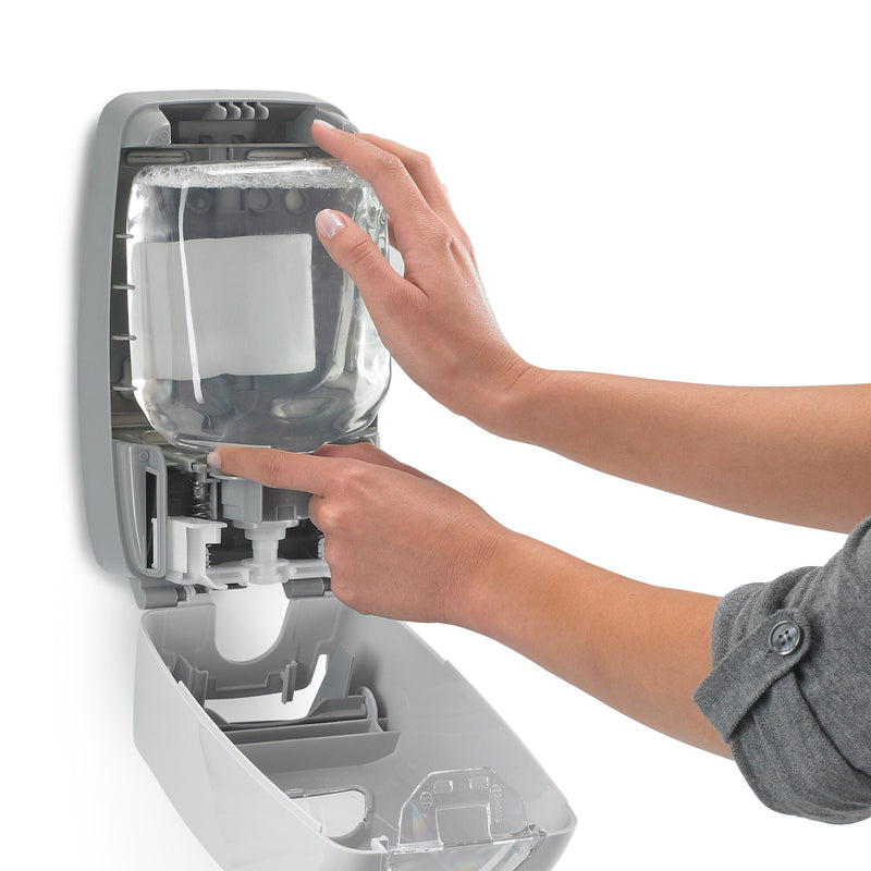 PROVON FMX 12 Wall Mounted Hand Soap Dispenser, Gray/Silver (5160-06)