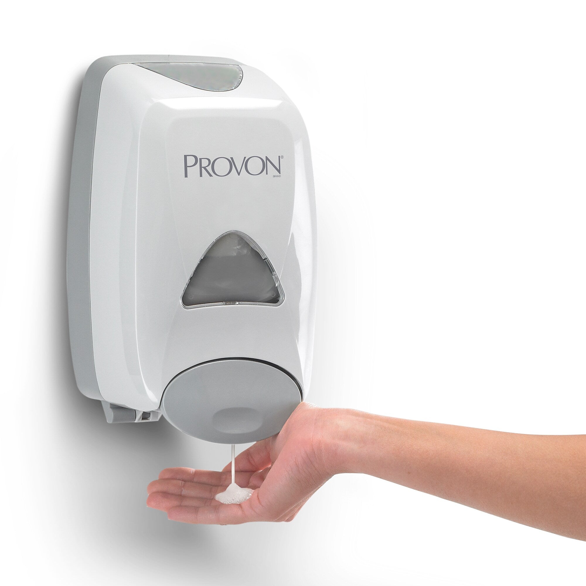 PROVON FMX 12 Wall Mounted Hand Soap Dispenser, Gray/Silver (5160-06)