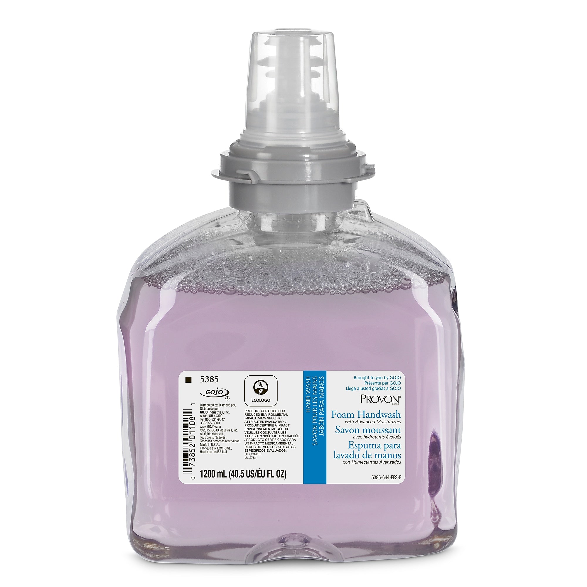 PROVON Foaming Hand Soap Refill for TFX Dispenser, Cranberry Scent, 1200 ml, 2/Carton (5385-02)