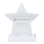 Star Acrylic Award 8.75X5.25