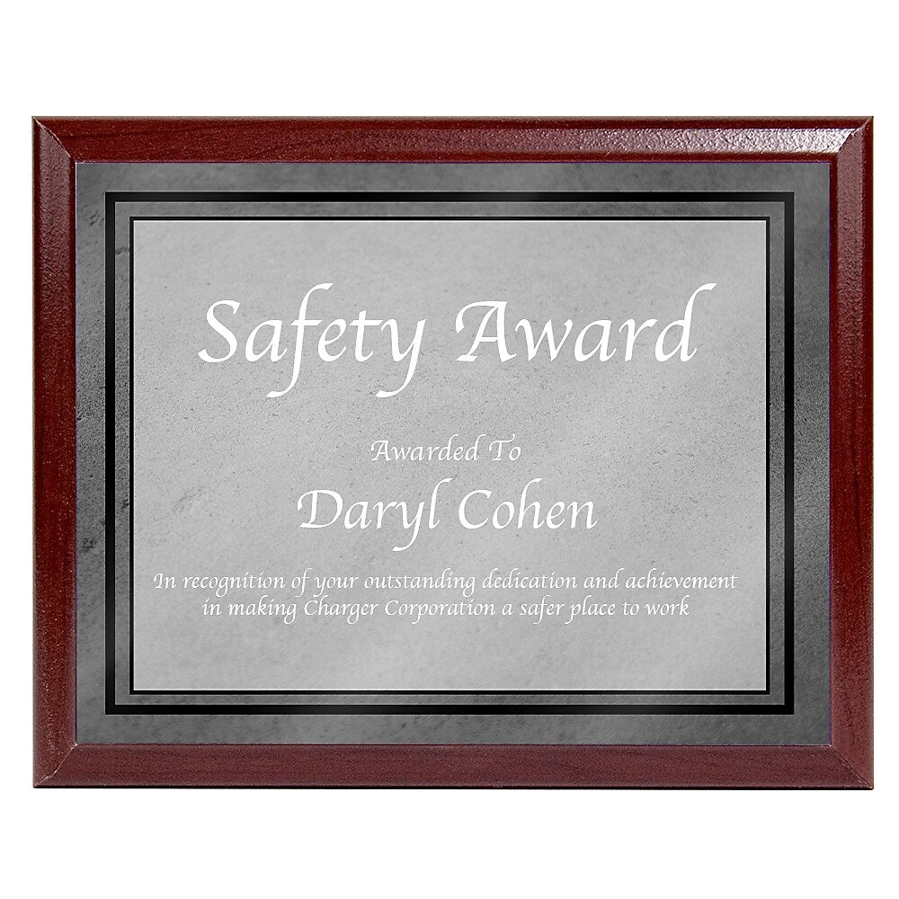Full Color Cherrywood Plaque 10X8