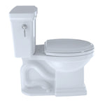 Toto Promenade II Two-Piece Elongated 1.28 GPF Universal Height Toilet with CeFiONtect, Cotton White - CST404CEFG#01