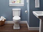 Toto Promenade II Two-Piece Elongated 1.28 GPF Universal Height Toilet with CeFiONtect, Cotton White - CST404CEFG#01
