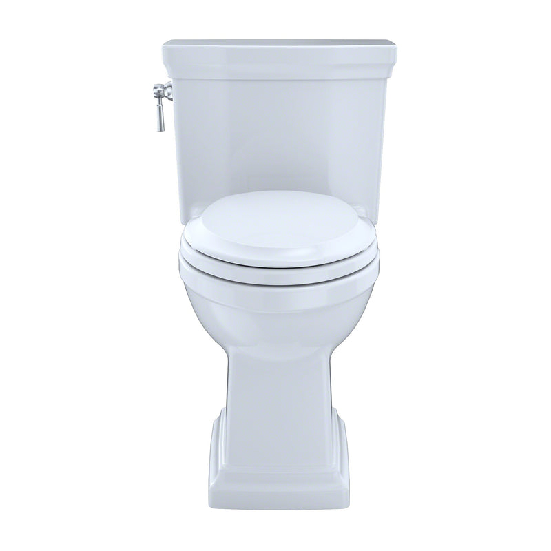 Toto Promenade II One-Piece Elongated 1.28 GPF Universal Height Toilet with CeFiONtect, Cotton White - MS814224CEFG#01