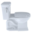Toto Promenade II One-Piece Elongated 1.28 GPF Universal Height Toilet with CeFiONtect, Cotton White - MS814224CEFG#01