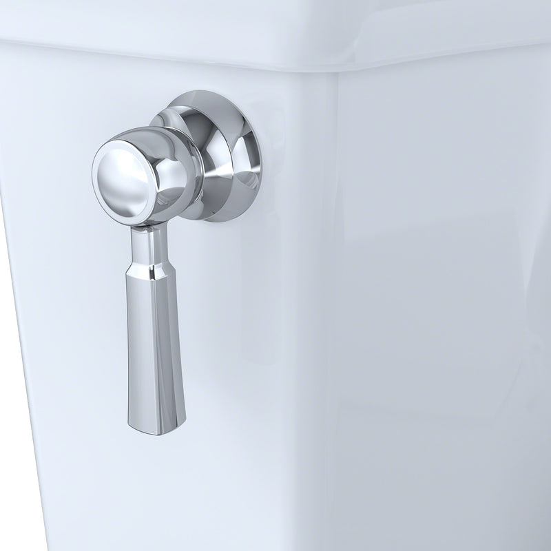 Toto Promenade II One-Piece Elongated 1.28 GPF Universal Height Toilet with CeFiONtect, Cotton White - MS814224CEFG#01