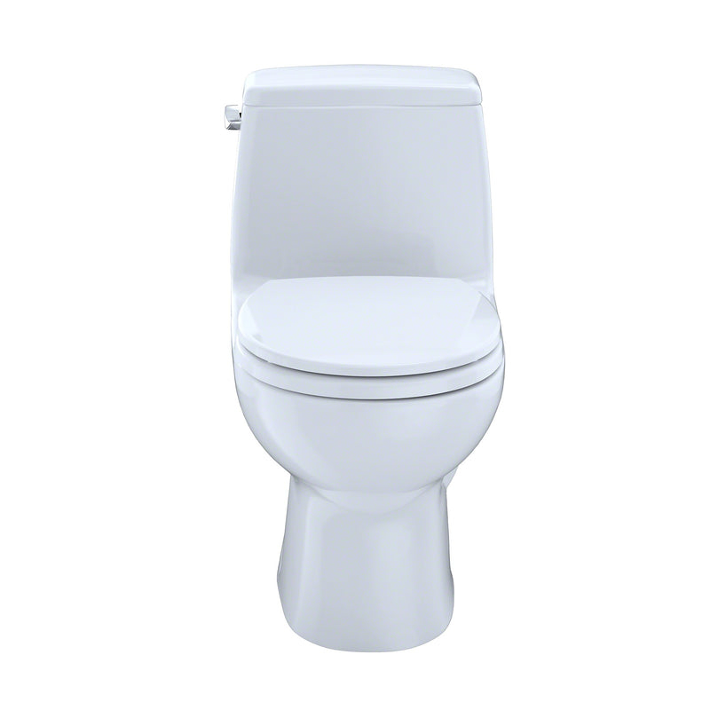 Toto Eco UltraMax One-Piece Round Bowl 1.28 GPF Toilet, Cotton White - MS853113E#01