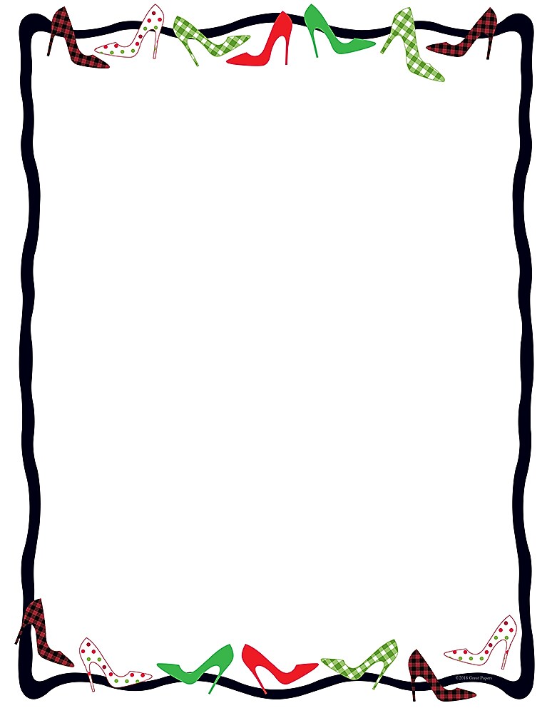 Great Papers!® Dancing Heels Holiday Letterhead, 8.5" x 11", 80 sheets (2018021)