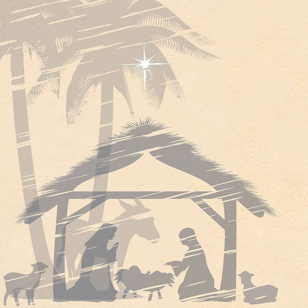 Great Papers! Holy Night Holiday Letterhead, 8.5" x 11", Multicolor, 80/Pack (2018028)