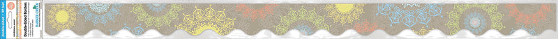 Barker Creek Double-Sided Scalloped Border, 36"' x 2.25", Mindfulness Sunset, 13/Pack (BC910)