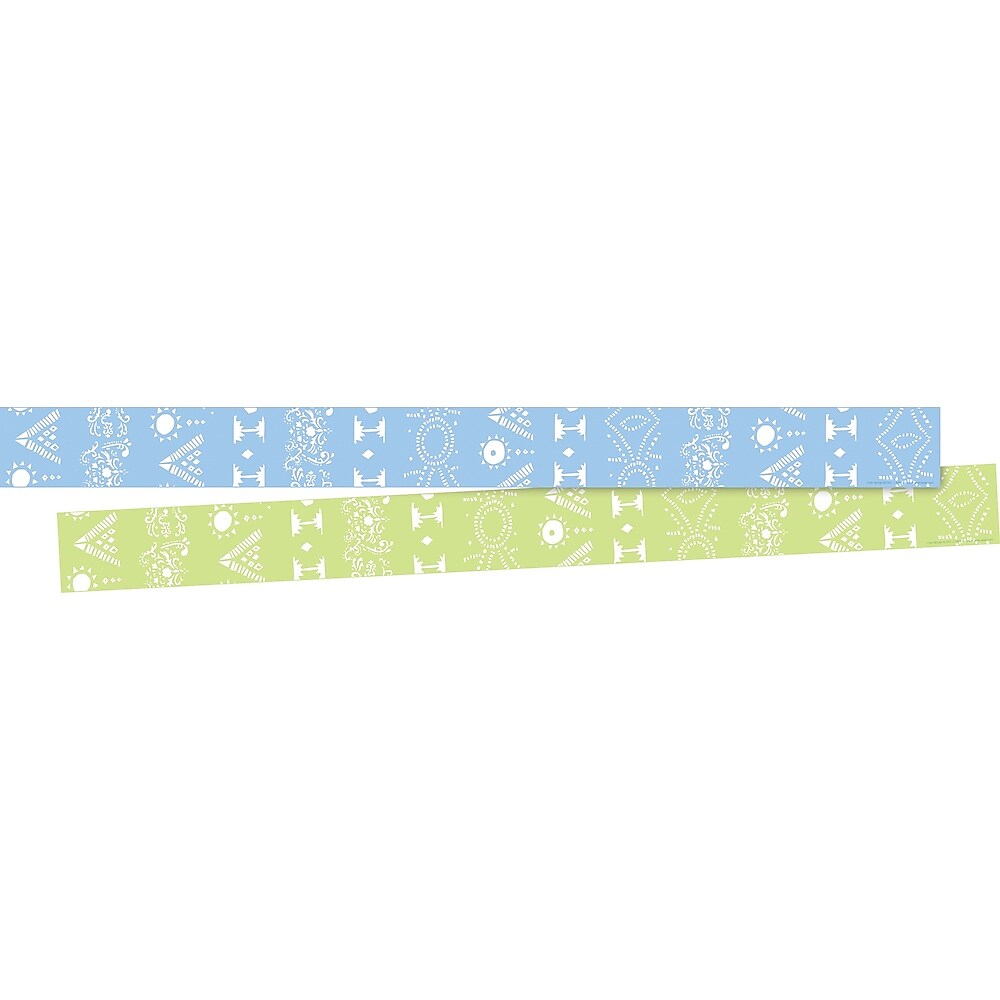 Barker Creek Double-Sided Border, 35" x 3", Calm, 12/Pack (BC922)