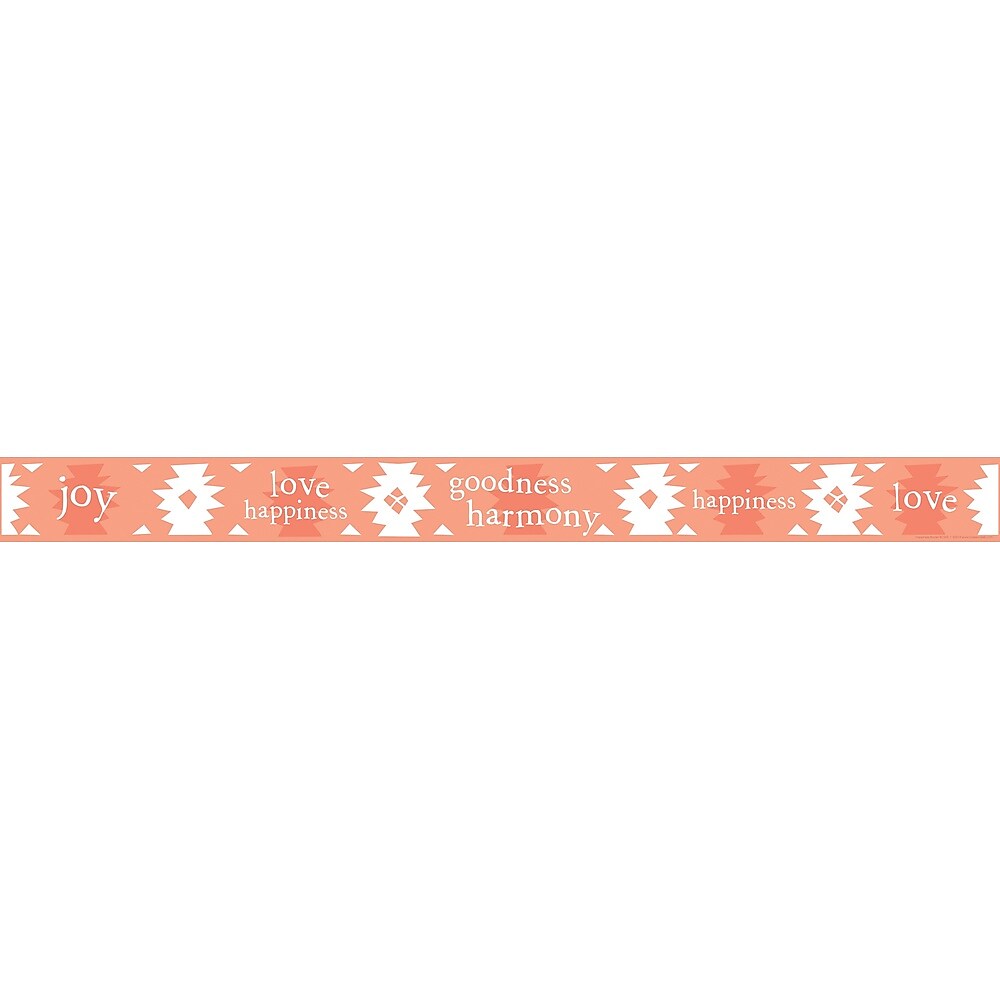 Barker Creek Double-Sided Border, 35" x 3", Happiness, 12/Pack (BC925)