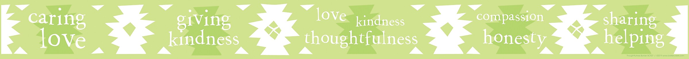 Barker Creek Double-Sided Border, 35" x 3", Thoughtfulness, 12/Pack (BC927)