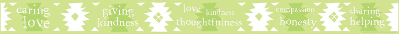 Barker Creek Double-Sided Border, 35" x 3", Thoughtfulness, 12/Pack (BC927)