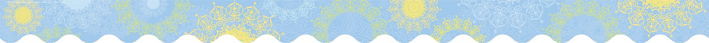 Barker Creek Double-Sided Scalloped Border, 36"' x 2.25", Mindfulness Sunrise, 13/Pack (BC928)