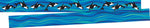 Barker Creek Double-Sided Border, 35" x 3", Whales, 12/Pack (929)