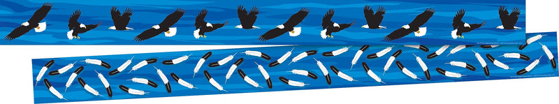 Barker Creek Double-Sided Border, 35" x 3", Eagles, 12/Pack (931)