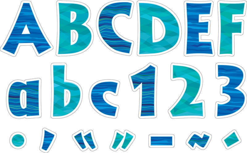 Barker Creek Sea & Sky  4" Letters and Numbers, Multicolored, 255/Pack (1726)