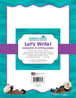 Barker Creek Sea & Sky Computer Paper, 8.5" x 11", 60 lbs., Multicolored, 50 Sheets/Pack (BC718)