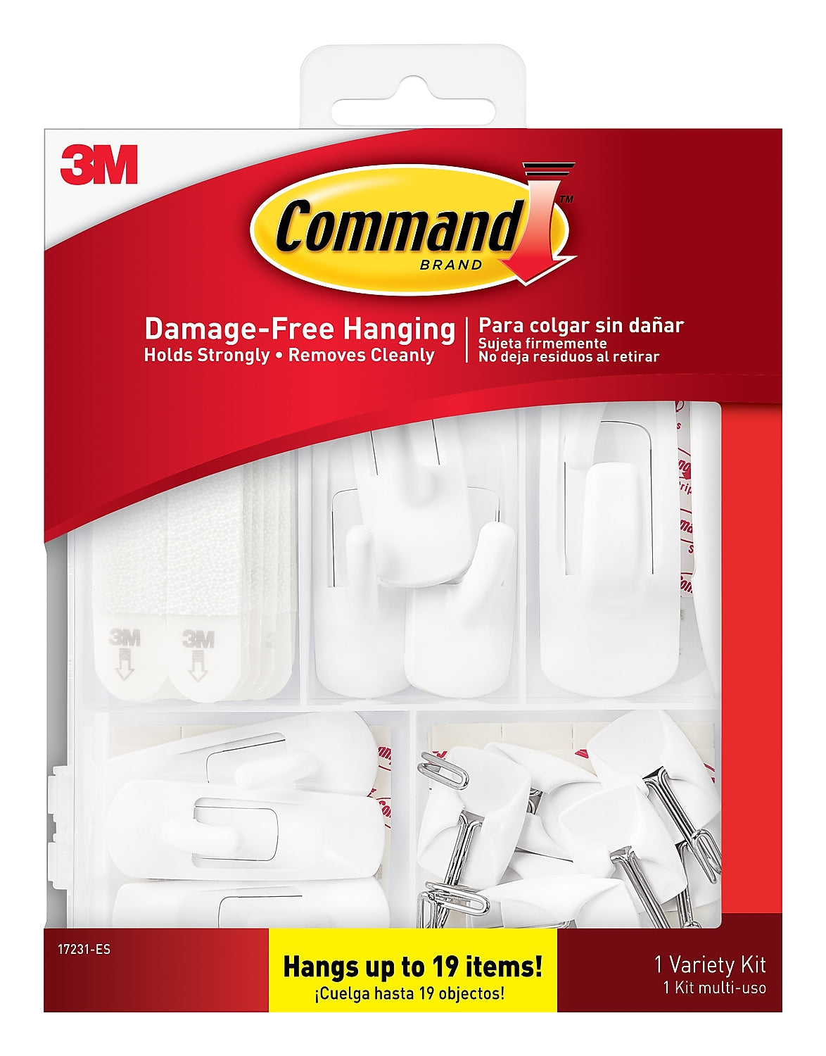 Command Assorted Hook Kit, White, 54/Pack (17231-ES)