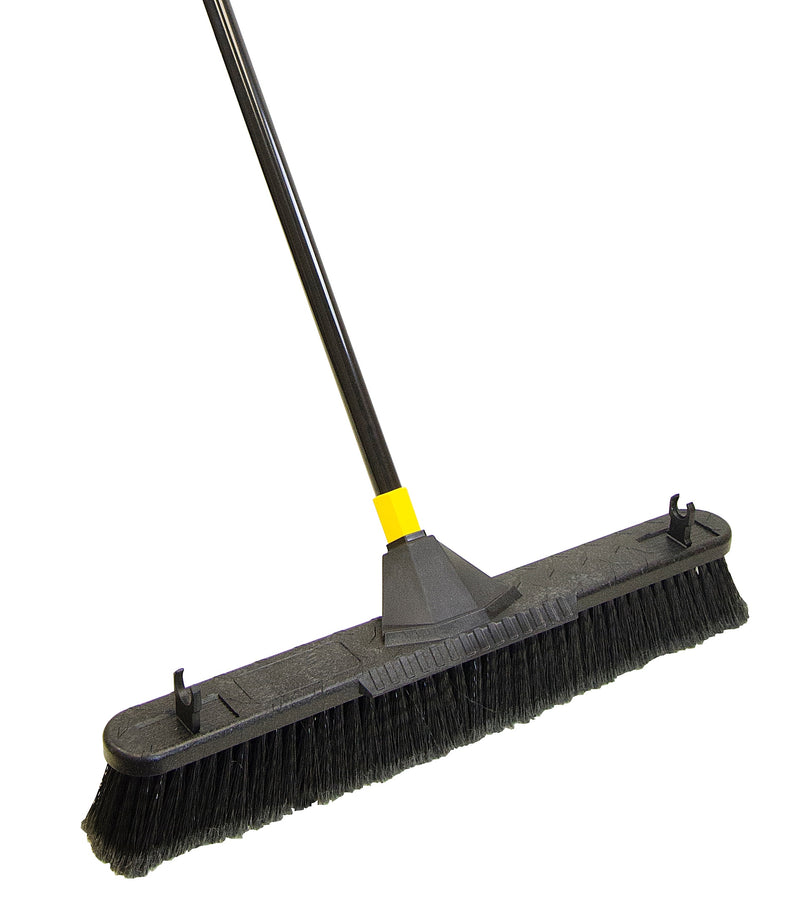 Quickie Bulldozer 24" Smooth Surface Pushbroom with Scraper (633)