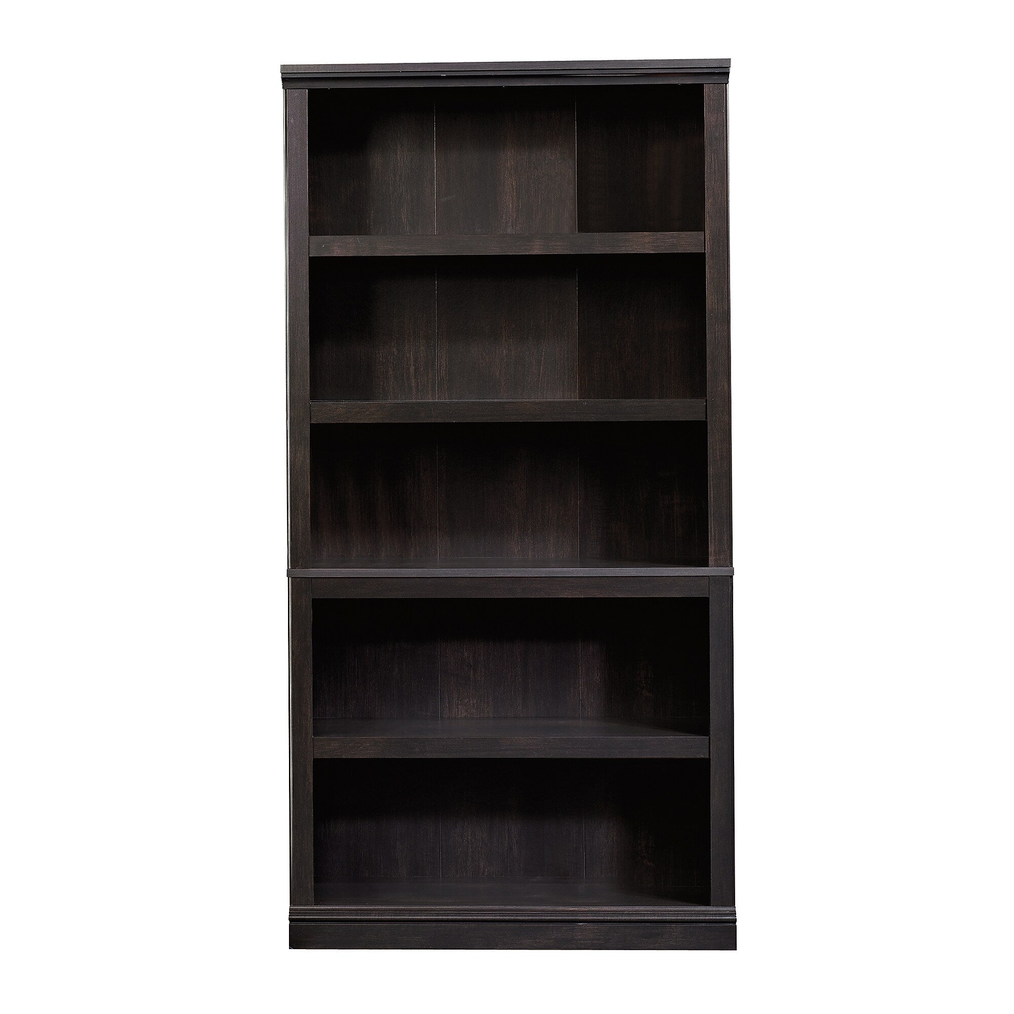 Sauder Select 70"H 5-Shelf Bookcase, Estate Black (414235)