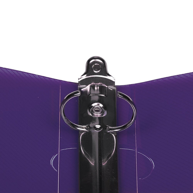 JAM Paper® Plastic 1 Inch Binder, Purple 3 Ring Binder, Sold Individually (218912242)