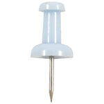 JAM Paper Push Pins, Baby Blue, 2 Packs of 100 (222419047A)