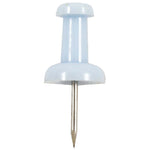 JAM Paper Push Pins, Baby Blue, 2 Packs of 100 (222419047A)