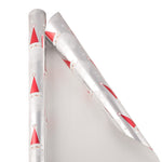 JAM Paper Christmas Wrapping Paper, 12 Sq. Ft, Snowflake Santa (165534549)