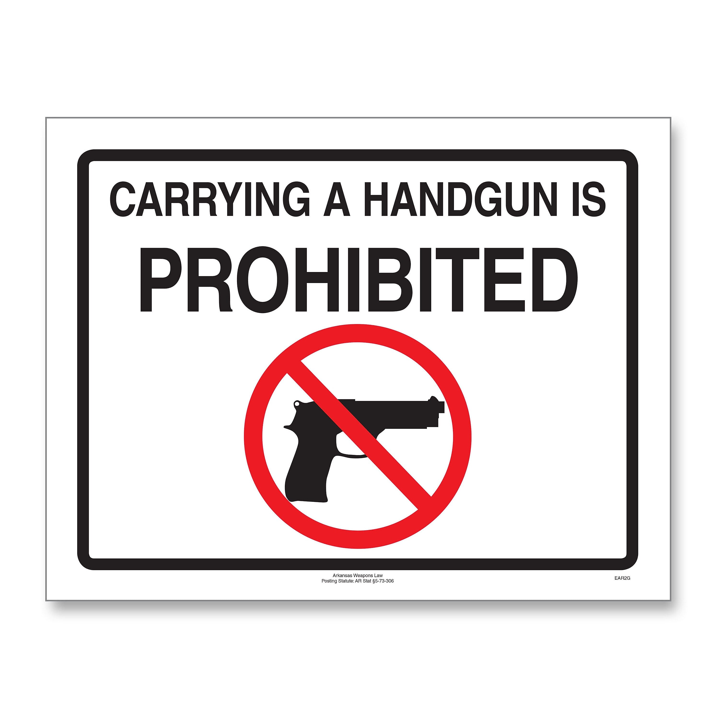 ComplyRight Weapons Law Posters, Arkansas, 11" x 8.5" (E8077AR)