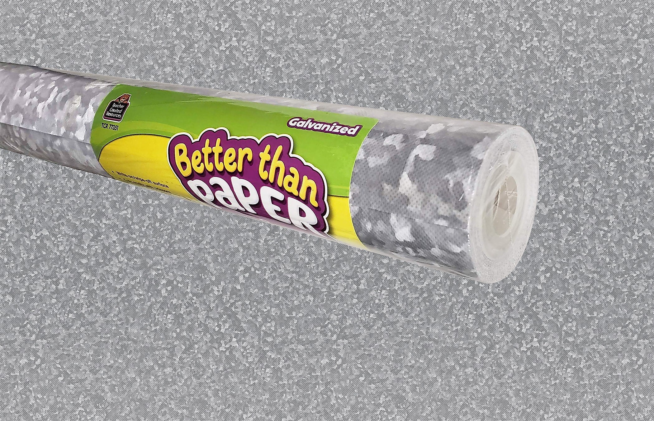 Teacher Created Resources Better Than Paper Roll, 4' x 12', Galvanized Metal (TCR77351)
