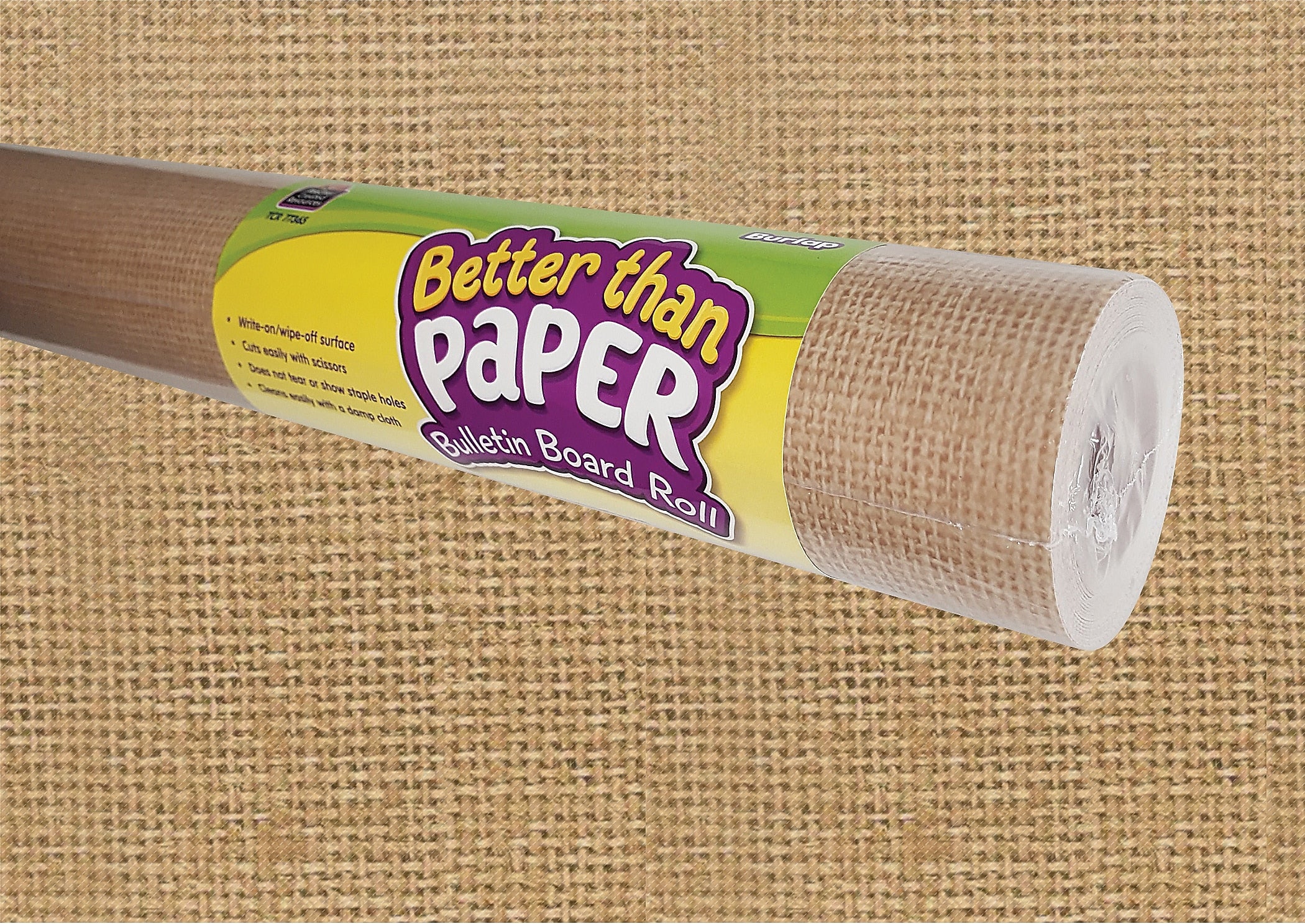 Teacher Created Resources Better Than Paper®Roll, 4' x 12', Burlap (TCR77365)
