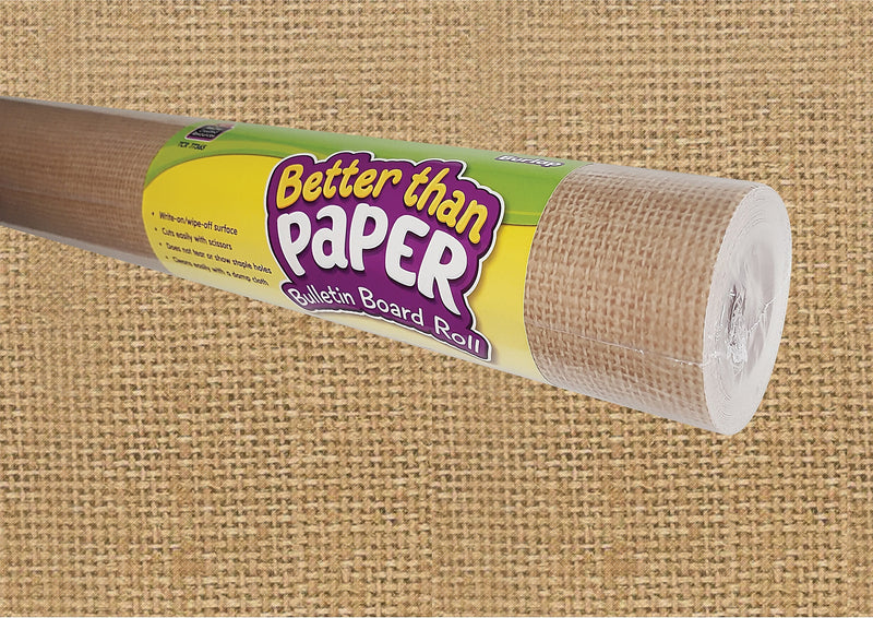 Teacher Created Resources Better Than Paper®Roll, 4' x 12', Burlap (TCR77365)