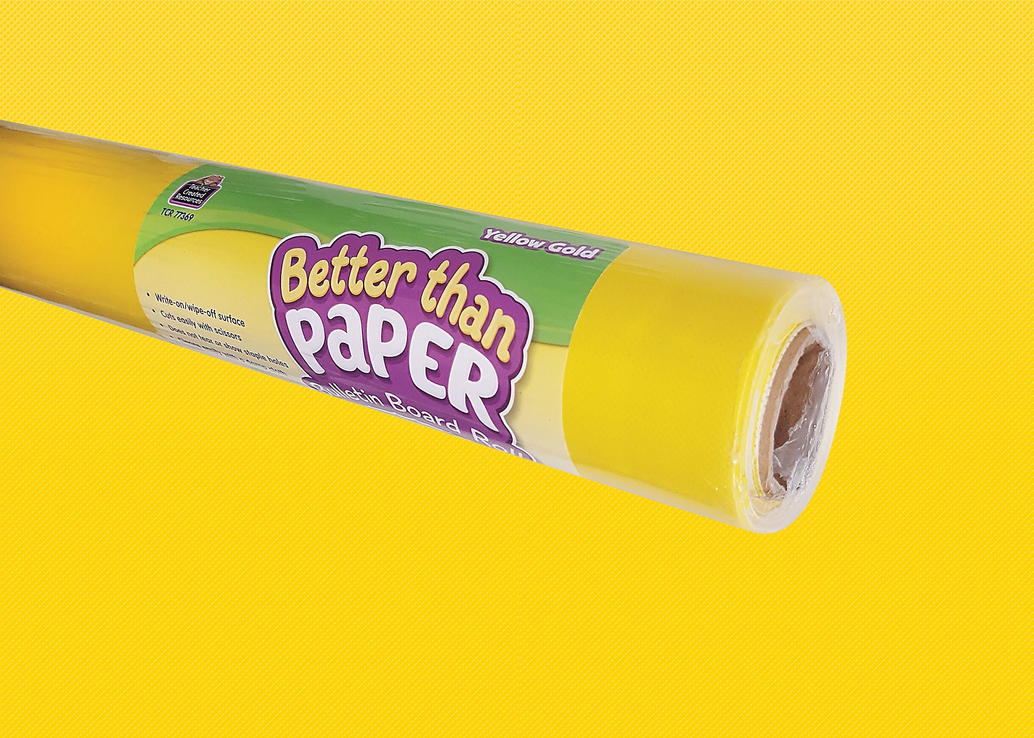 Teacher Created Resources Better Than Paper®Roll, 4' x 12', Yellow Gold (TCR77369)