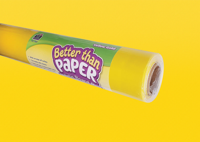 Teacher Created Resources Better Than Paper®Roll, 4' x 12', Yellow Gold (TCR77369)