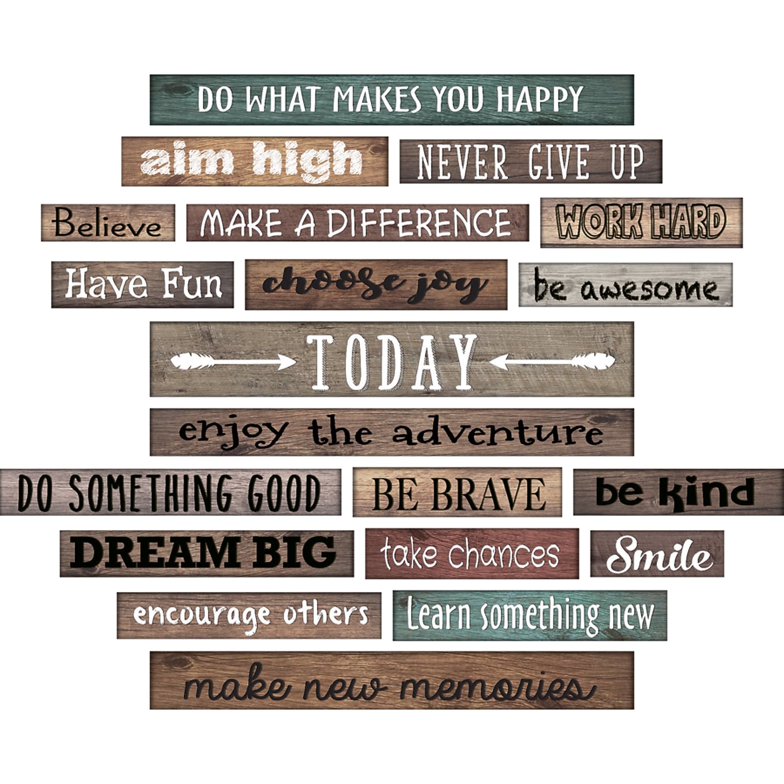 Teacher Created Resources Clingy Thingies® Motivational Gallery Signs, 20pcs (TCR77871)