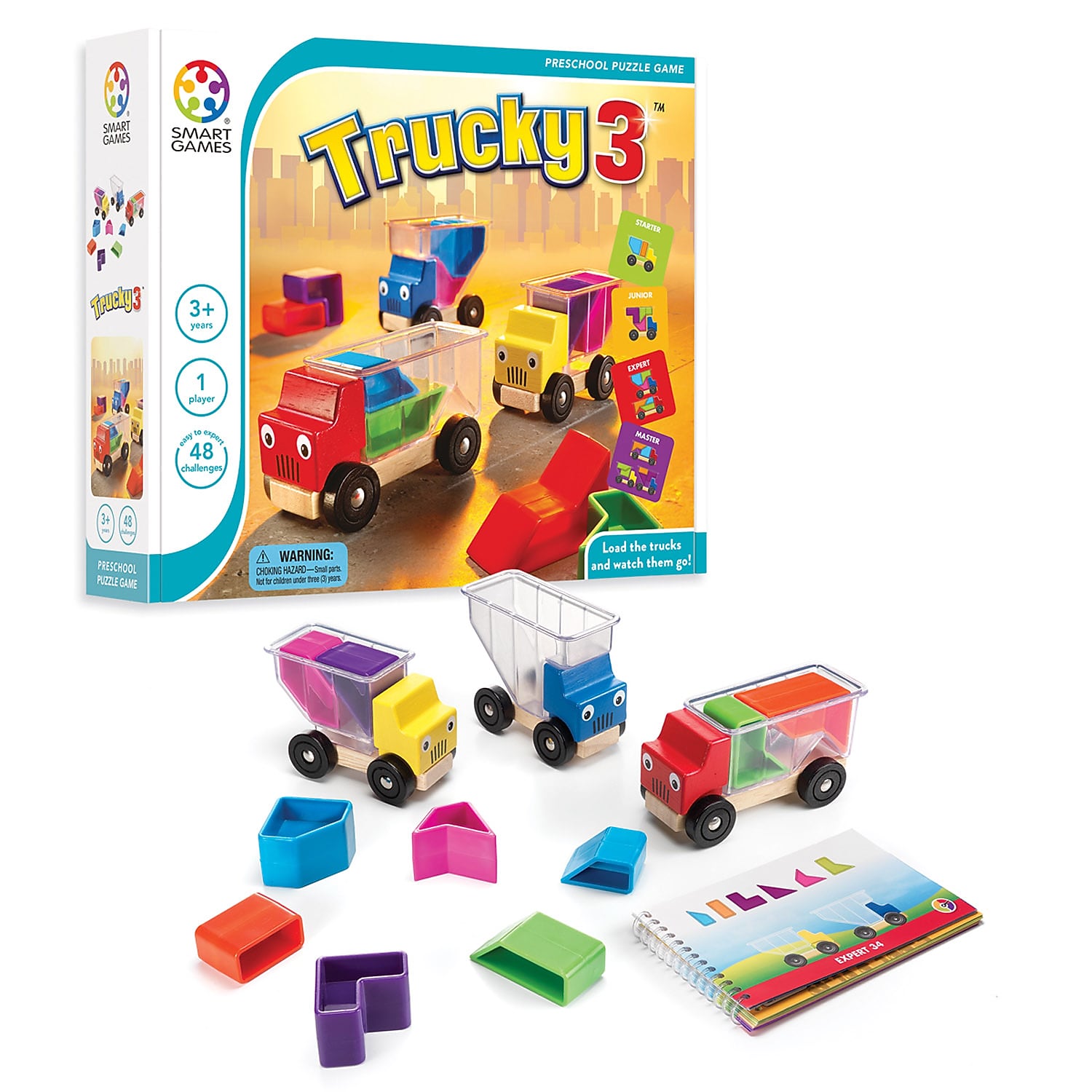 SmartGames Trucky 3 PreSchool Puzzle Game (SG-035US)