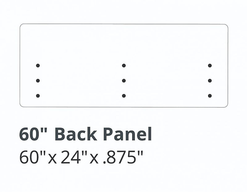 Luxor Reclaim Privacy Panel, Slate Gray (RCLM6024SG)